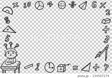 Mathematics Frame/Monochrome Mathematics Frame/Monochrome 134507274