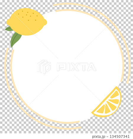 Refreshing lemon frame material 134507341