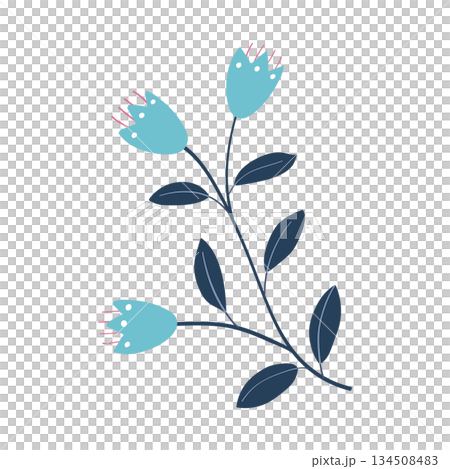 Hand drawn of blossom spring season for decor 134508483