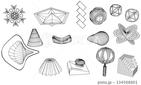 オブジェ線画 オブジェ線画 134508801