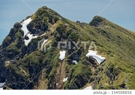 一ノ倉岳から見る初夏の谷川岳 134508858