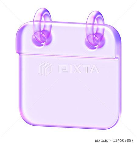 Translucent calendar icon with rounded glassmorphism styling and soft gradient lighting. Ideal for scheduling, planning, and date related UI components in modern digital applications Translucent calendar icon with rounded glassmorphism styling and soft gradient lighting. Ideal for scheduling, planning, and date related UI components in modern digital applications 134508887