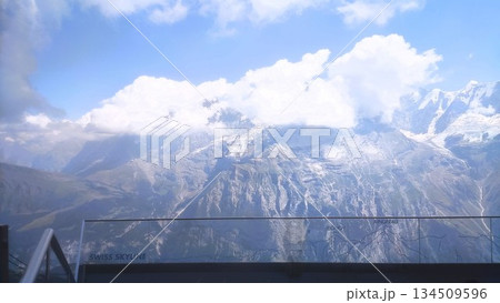 Lauterbrunnen, Switzerland - August 12 2022: View From Swiss Skyline  134509596