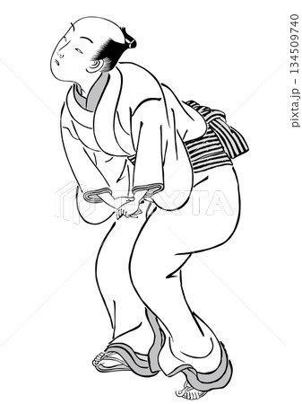 浮世絵　町人　その245 134509740