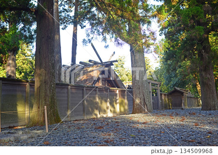伊勢神宮外宮豊受大神宮鳥居と板垣-3 伊勢神宮外宮豊受大神宮鳥居と板垣-3 134509968
