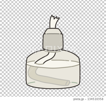 アルコールランプのイラスト 134510358