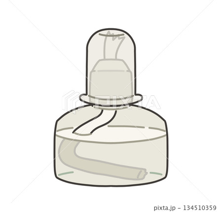 アルコールランプ（蓋つき）のイラスト 134510359