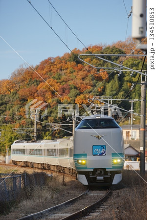 秋の鉄道風景「きのくに線」特急くろしお 秋の鉄道風景「きのくに線」特急くろしお 134510853