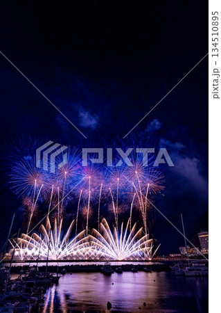 （静岡県）熱海100万ドルの夜景と海上花火 134510895