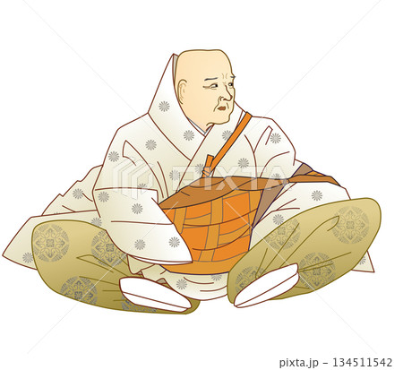 後白河天皇のイラスト 134511542