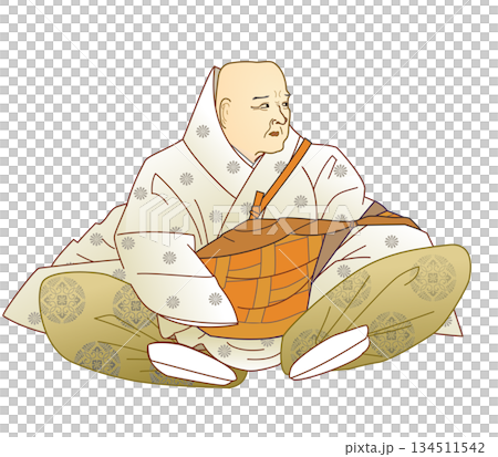 後白河天皇のイラスト 134511542