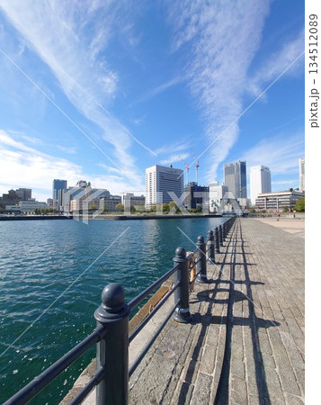 横浜風景「赤レンガパーク」縦 134512089