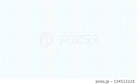 シンプルな方眼紙デザイン グリッド線 イラスト 16:9サイズ ブルー 134512228