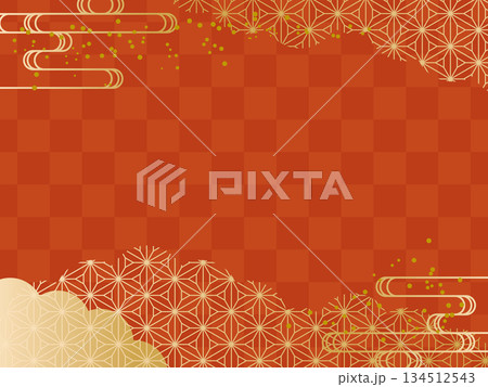 和フレーム背景 134512543