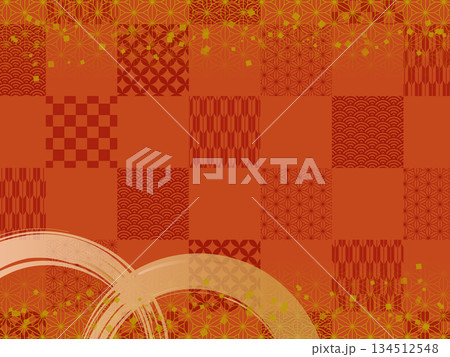 和フレーム背景 和フレーム背景 134512548
