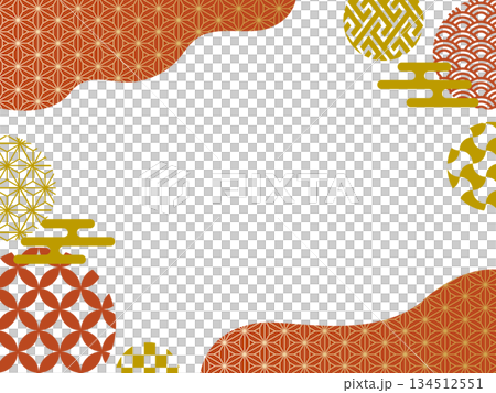 和フレーム背景 134512551