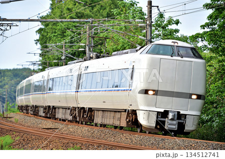 北陸本線　細呂木－芦原温泉　JR西日本　681系　N01編成（金沢）　しらさぎ 134512741