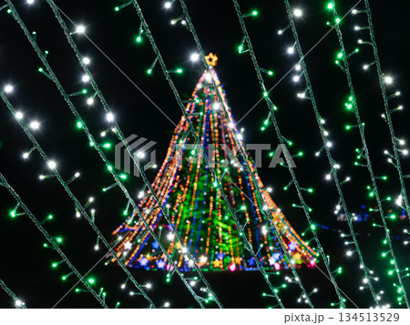 ロマンチックなクリスマスイルミネーション ロマンチックなクリスマスイルミネーション 134513529