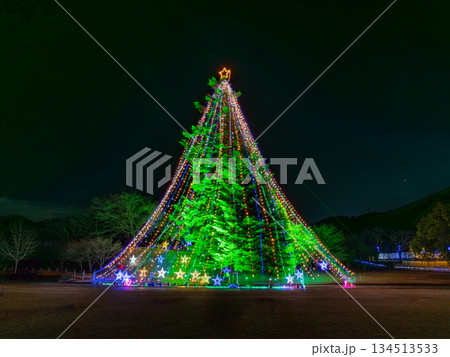 ロマンチックなクリスマスイルミネーション 134513533