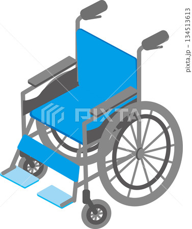 車椅子のアイソメトリックイラスト 134513613