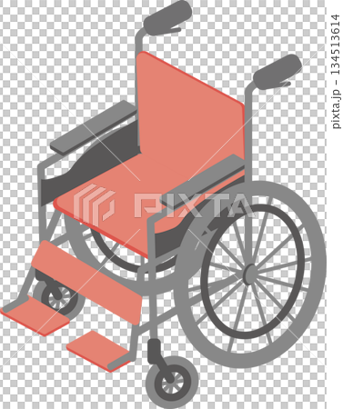 車椅子のアイソメトリックイラスト 134513614