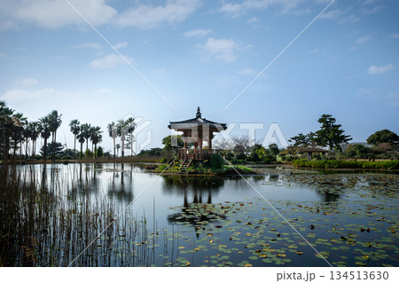 A pavilion at Jeju Norimae Park 134513630