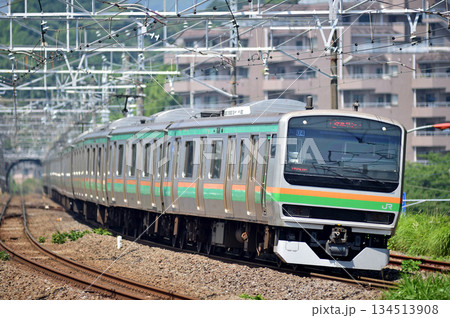 東海道本線 真鶴 JR東日本 E231系1000番台 U4編成(小山) 東海道本線 真鶴 JR東日本 E231系1000番台 U4編成(小山) 134513908