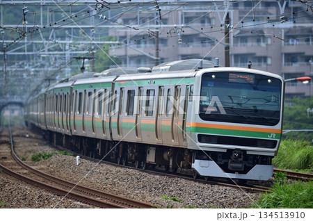 東海道本線　真鶴　JR東日本　E231系1000番台　U107編成（小山） 134513910