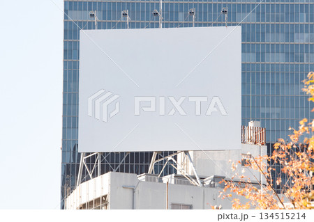 Large blank billboard on a street wall, banners with room to add your own text Large blank billboard on a street wall, banners with room to add your own text 134515214