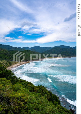 恋ヶ浦の海岸風景（串間市） 134515373