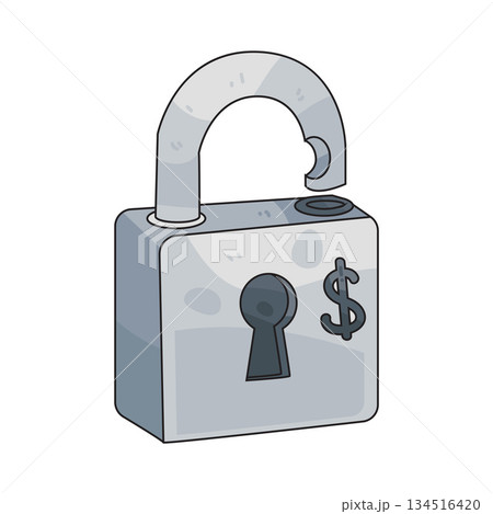 illustration of Financial Unlock 134516420