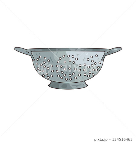illustration of colander  134516463