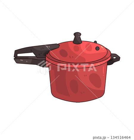 illustration of pressure cooker 134516464