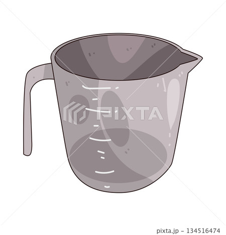illustration of measuring cup illustration of measuring cup 134516474