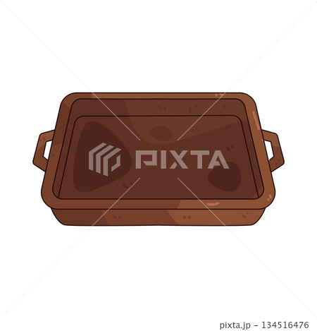 illustration of tray illustration of tray 134516476
