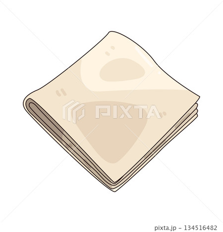 illustration of napkin illustration of napkin 134516482