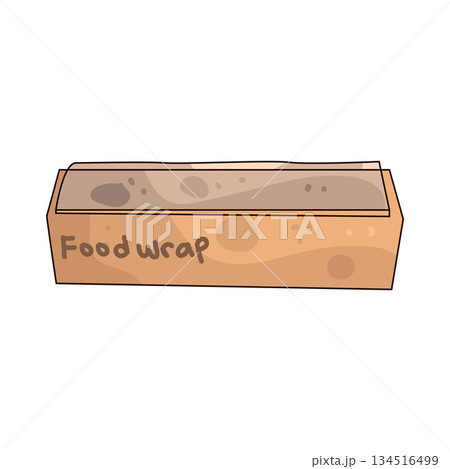 illustration of food wrap illustration of food wrap 134516499