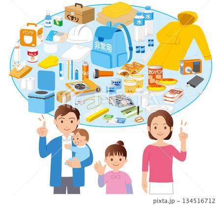 家族災害時持ち出し品01 134516712