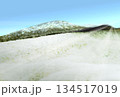 草原の雪景色 134517019