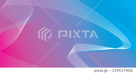 Abstract pink and blue gradient background with curve line graphic illustration. Abstract pink and blue gradient background with curve line graphic illustration. 134517488