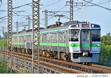 函館本線 豊幌-江別 JR北海道 721系 F-1009編成(札幌) 函館本線 豊幌-江別 JR北海道 721系 F-1009編成(札幌) 134517907