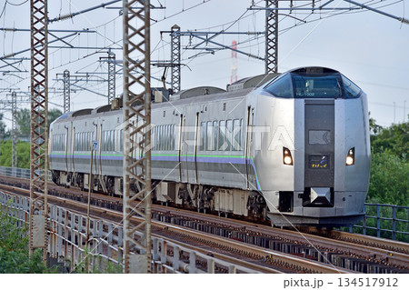 函館本線　豊幌－江別　JR北海道　789系1000番台　HL-1002編成（札幌）　スーパーカムイ 134517912