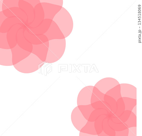 エレガントなピンクの花の背景イラスト 134518069