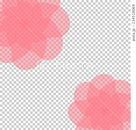 エレガントなピンクの花の背景イラスト 134518069