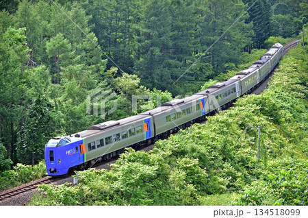 室蘭本線　洞爺－有珠　JR北海道　キハ281系　スーパー北斗 134518099