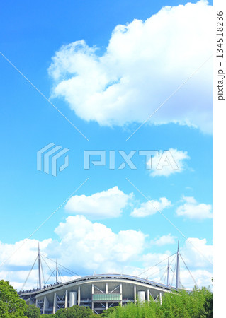 愛知県豊田市、豊田スタジアムの風景 134518236