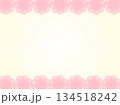エレガントなピンクの花のフレーム 134518242