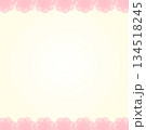 エレガントなピンクの花のフレーム 134518245