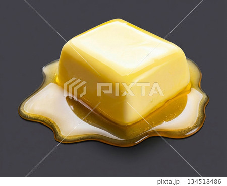 溶けているバター グレー背景.jpg 溶けているバター グレー背景.jpg 134518486