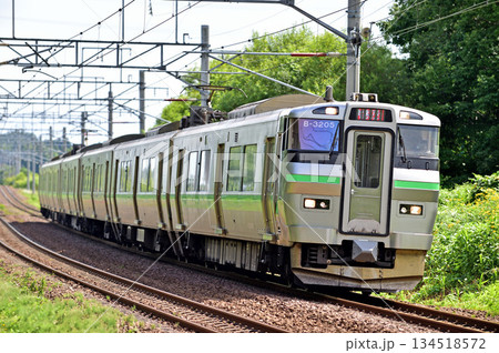 千歳線 島松-北広島 JR北海道 733系 B-3205編成(札幌) エアポート 千歳線 島松-北広島 JR北海道 733系 B-3205編成(札幌) エアポート 134518572